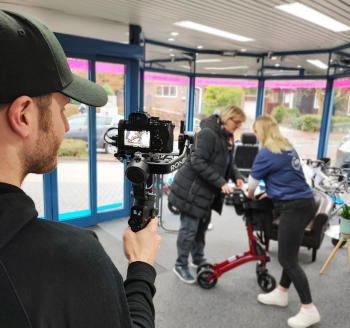 Behind-the-Scenes beim Dreh eines Recruitment Videos durch Laut & Sichtbar